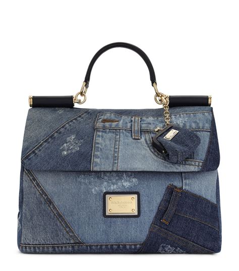 denim and leopard print dolce gabbana purse|dolce and gabbana handbags.